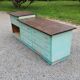 Hardware counter of the 50s 8 drawers 1 niche 250cm