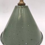 Enamelled sheet metal cone pendants