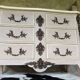 Curved chest of drawers 6 drawers of style xviiith patinated mole