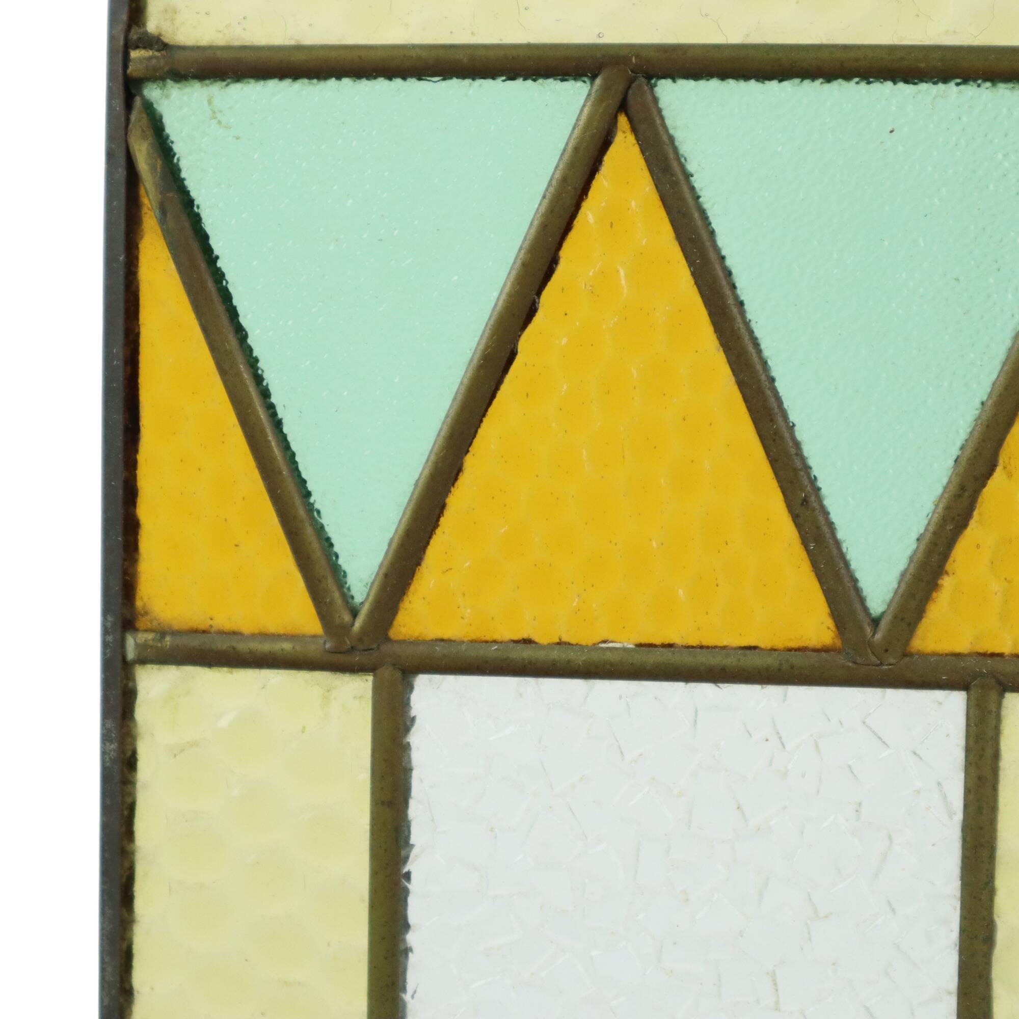 Vintage Stained Glass Window Stained Glass set of 2 Decorative Sun Catcher 40cm