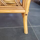 Rectangular rattan coffee table