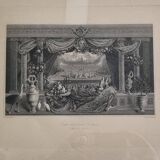 Palais du Louvre the Opera after Boulanger – Framed engraving, 52 x 42 cm