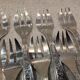 11 silver-plated oyster forks by Christofle Villeroy