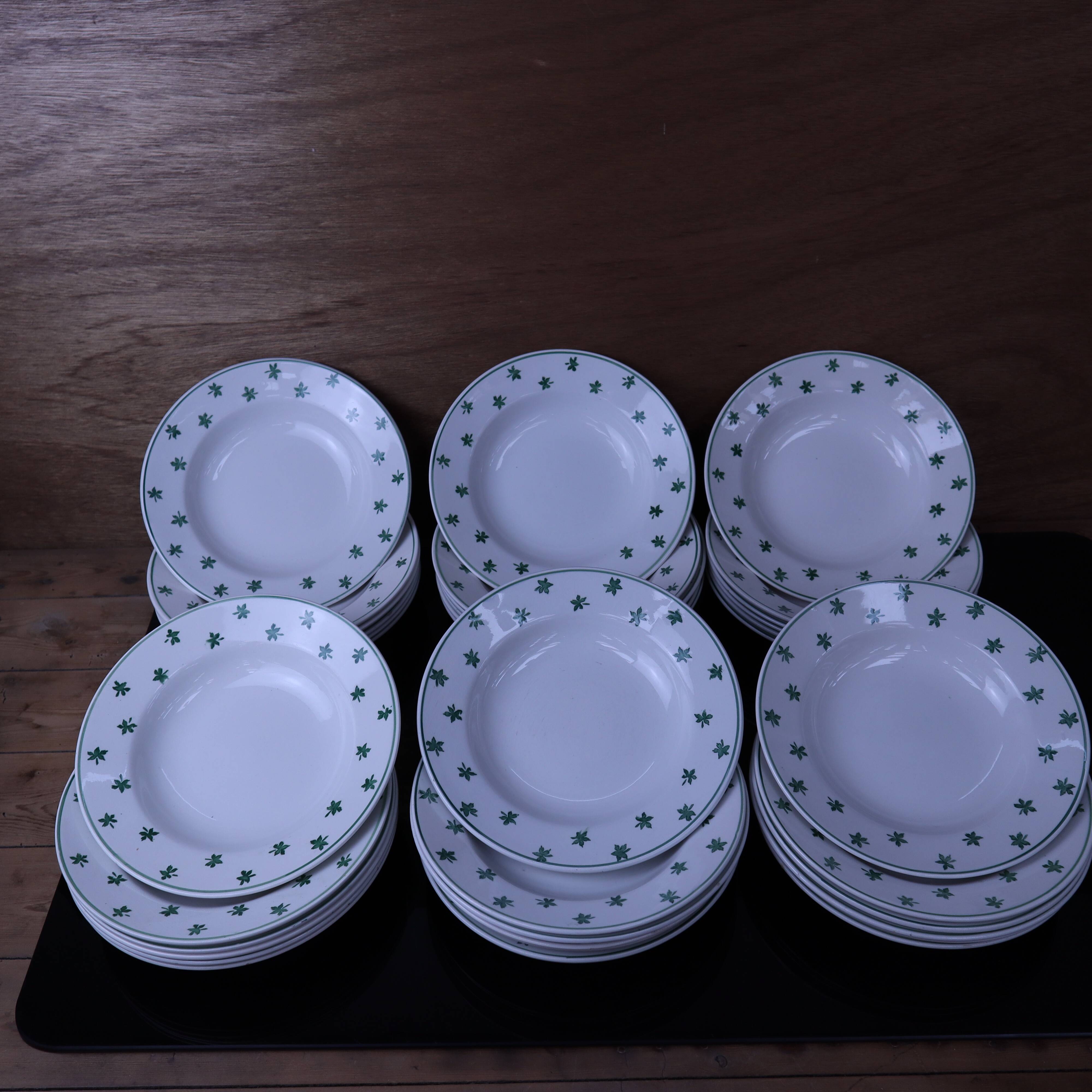 Set of 6 deep plates 5200 Sarreguemines and Digoin Vintage