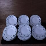 Set of 6 deep plates 5200 Sarreguemines and Digoin Vintage