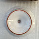 Footed compote signed Atelier Bondil faience from Moustiers