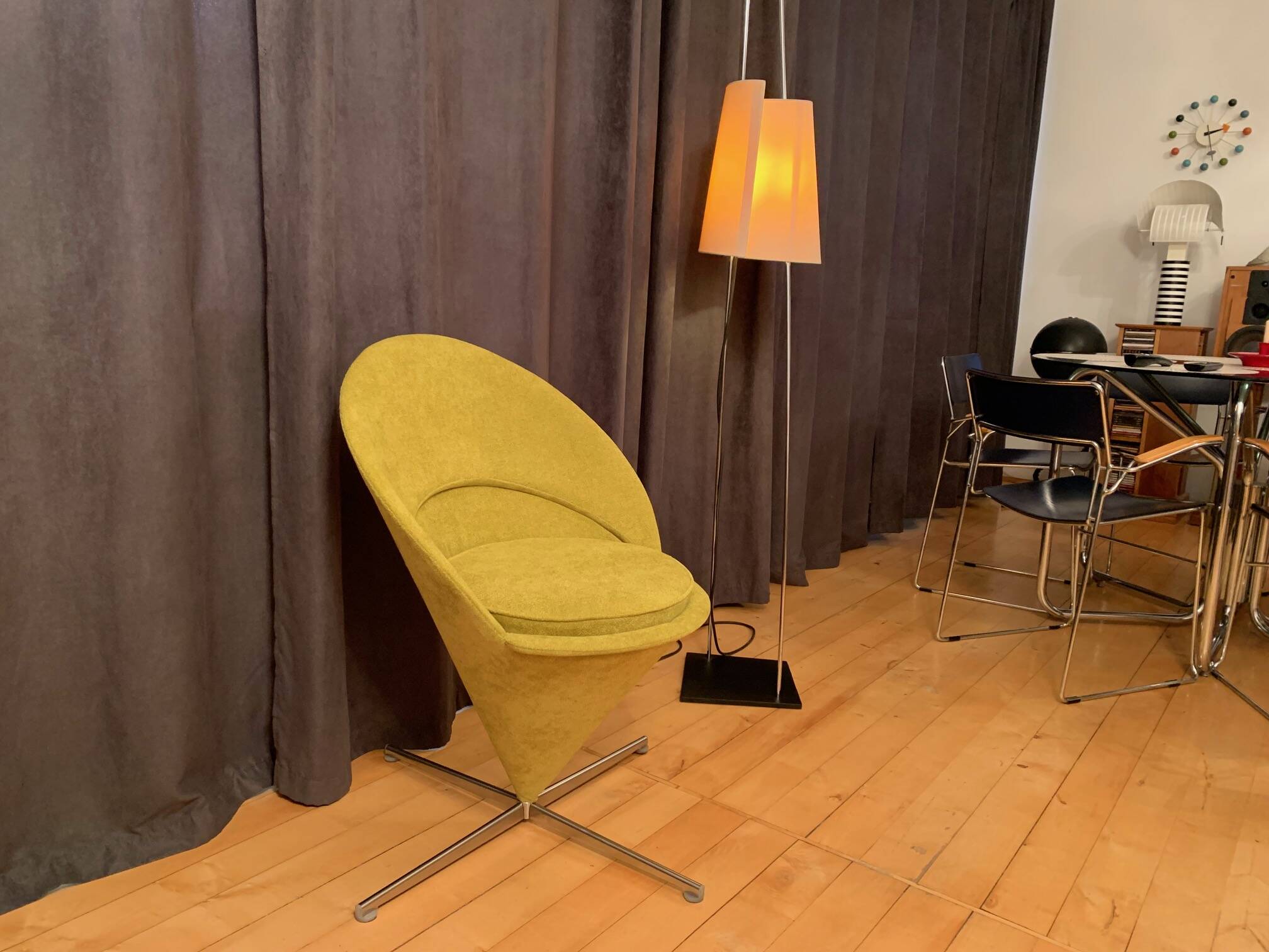 Cone chair, model K1, designed by Verner Panton, Plus-Linje, Denmark, 1950s