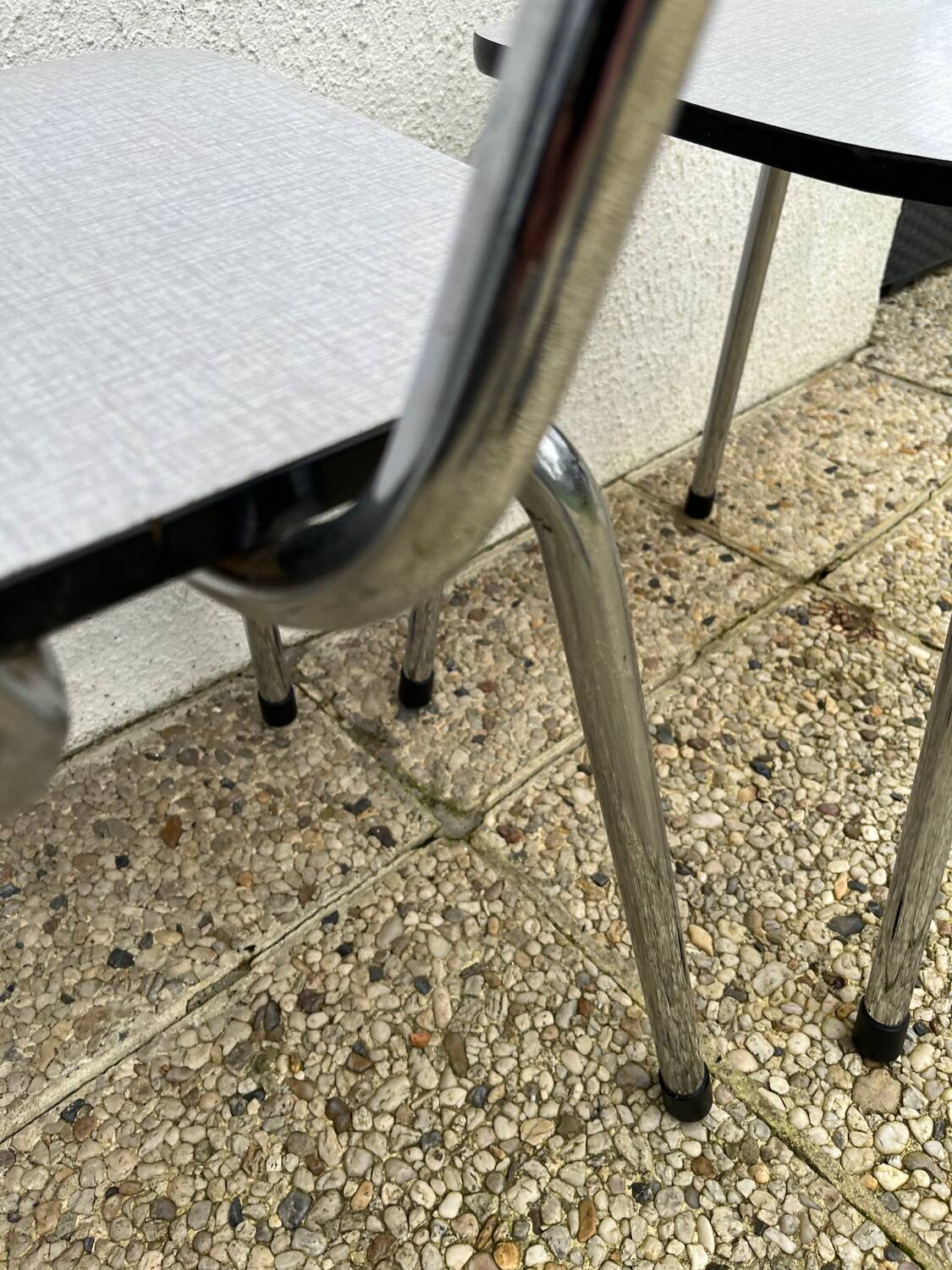 Set of two formica chairs