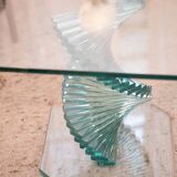 Twisted glass coffee table Italy 70