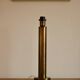 Tall Swedish brass bobbin lamps by Bergboms