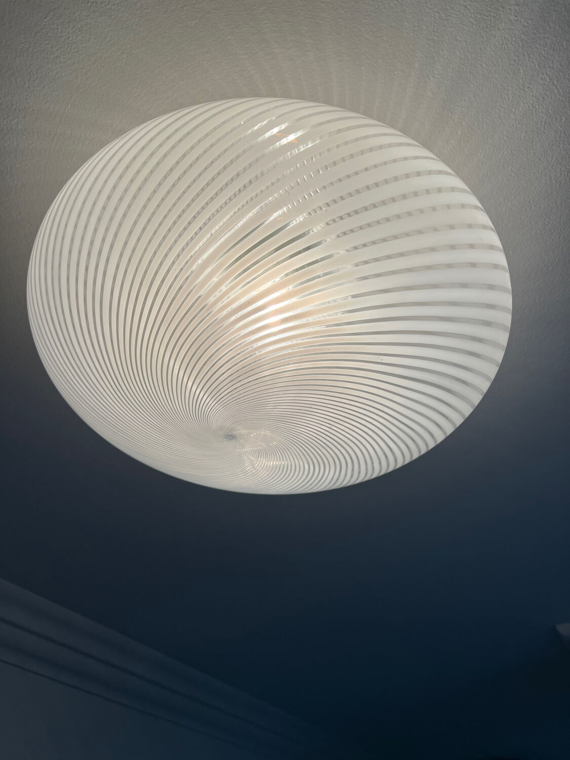 Vintage white ceiling light
