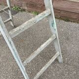 Large vintage ladder painter's stepladder 1950 vintage step ladder