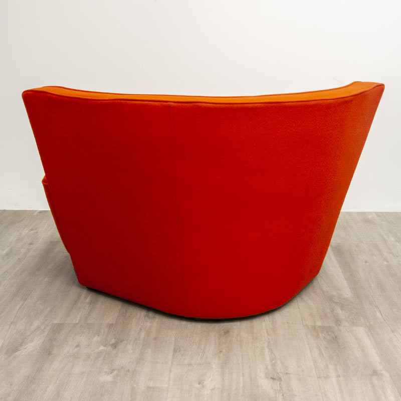 Armchair walter knoll bright red