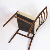 Dining chair - Rosewood - Light wool fabric - N.O. Møller - 1960s