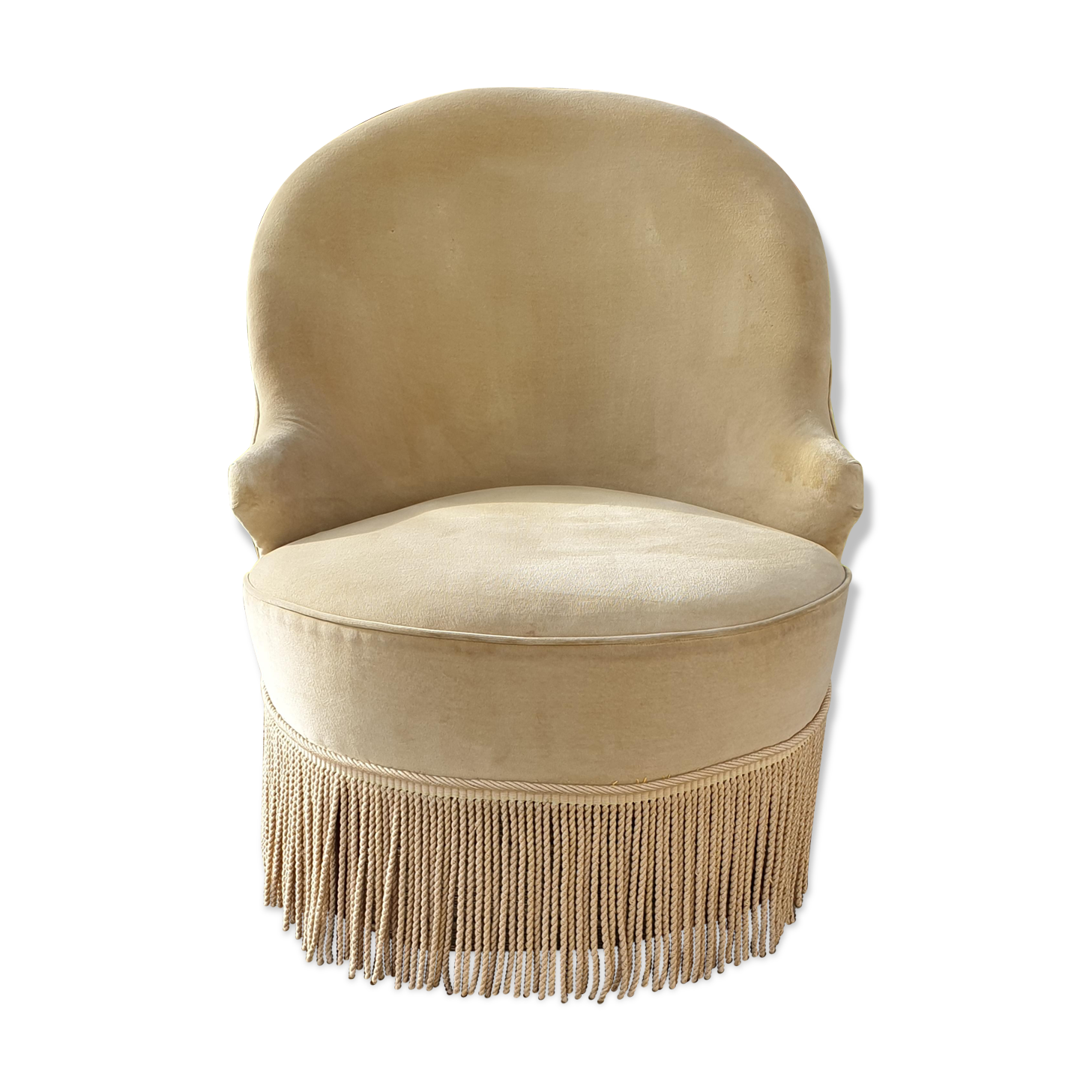 Light yellow toad chair, 1960