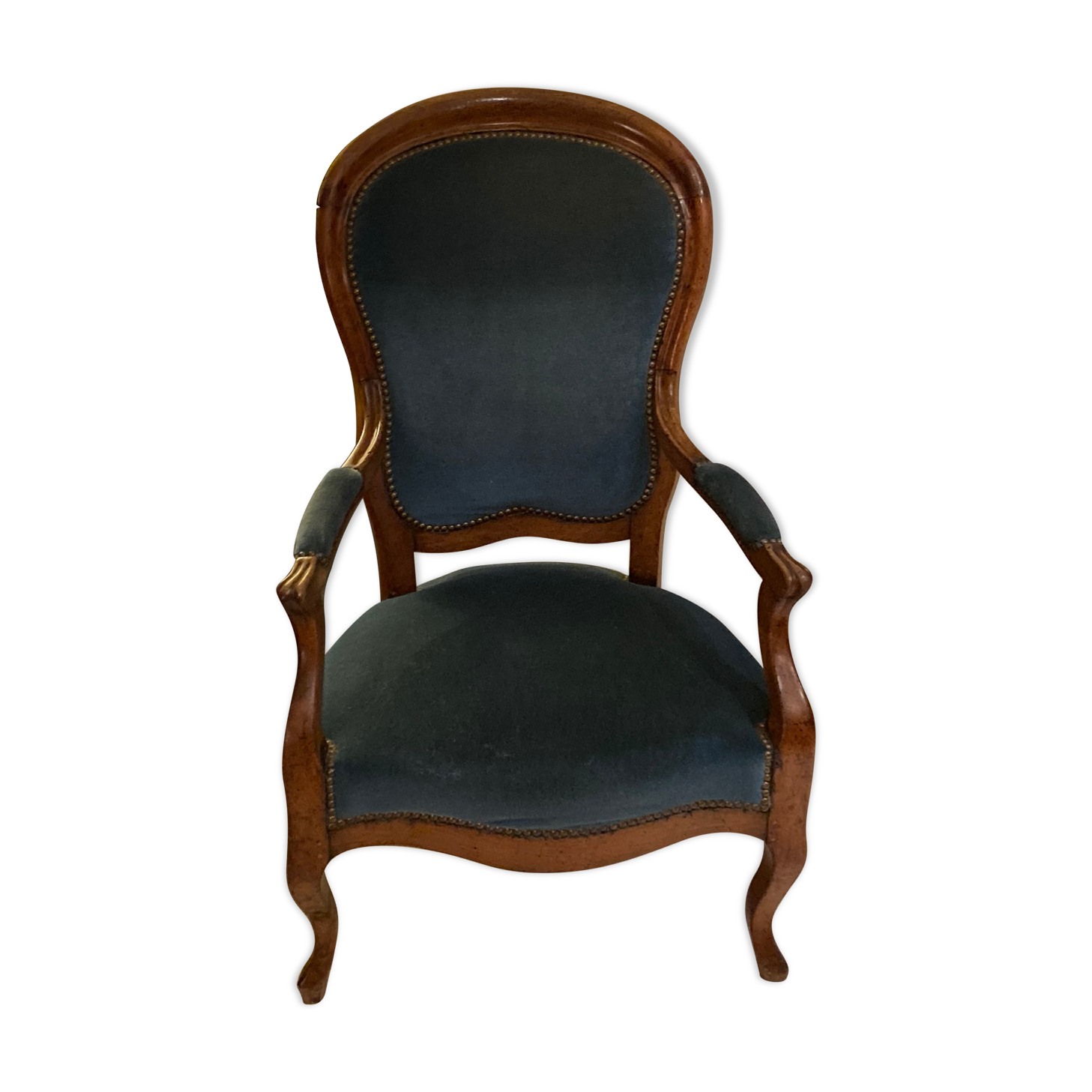 Louis Philippe armchair in walnut