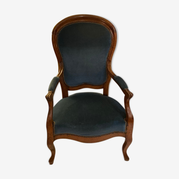 Fauteuil Louis Philippe en noyer