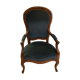 Louis Philippe armchair in walnut