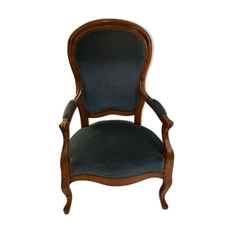 Fauteuil Louis Philippe en noyer