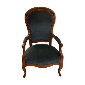 Louis Philippe armchair in walnut