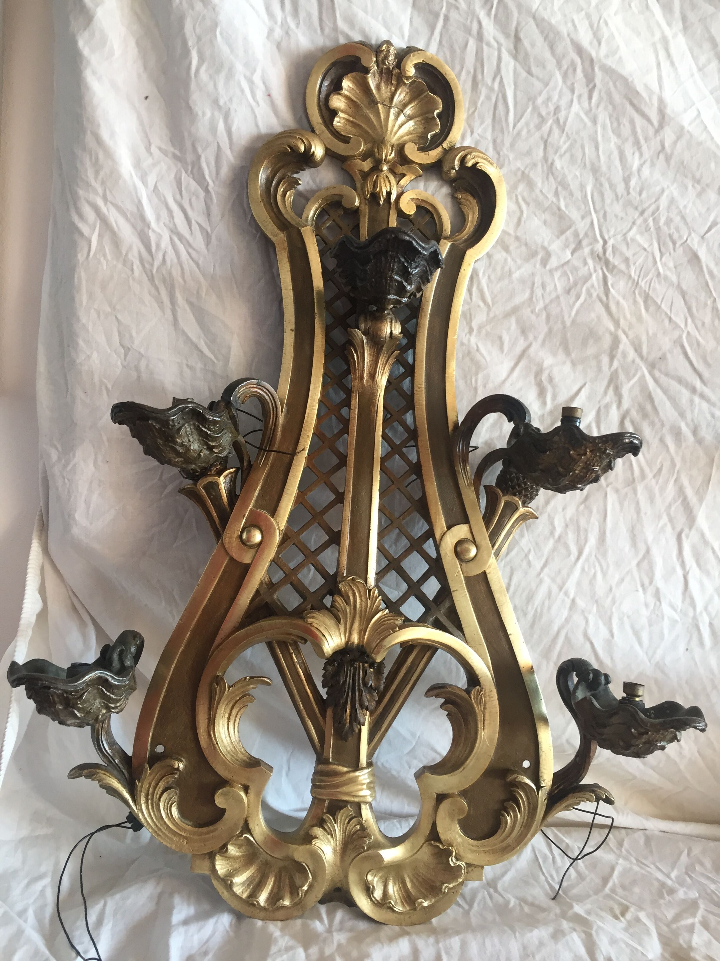 Pair regency sconces