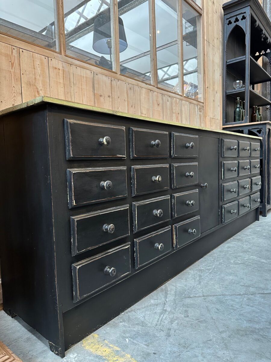 Workshop furniture from the early 20th century.