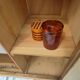 Parisian wardrobe in raw wood