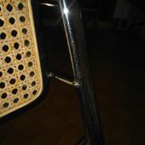 Cannage and chrome chair