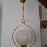 Hollywood regency sphere pendant light