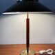 Rare Vintage Brass And Teak Table Lamp Borden's Boras Model 8445, 1940's
