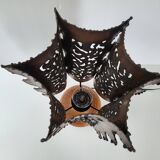 Vintage Accolay lamp in ceramic & metal 1960s