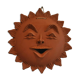 Ceramic hanging sun