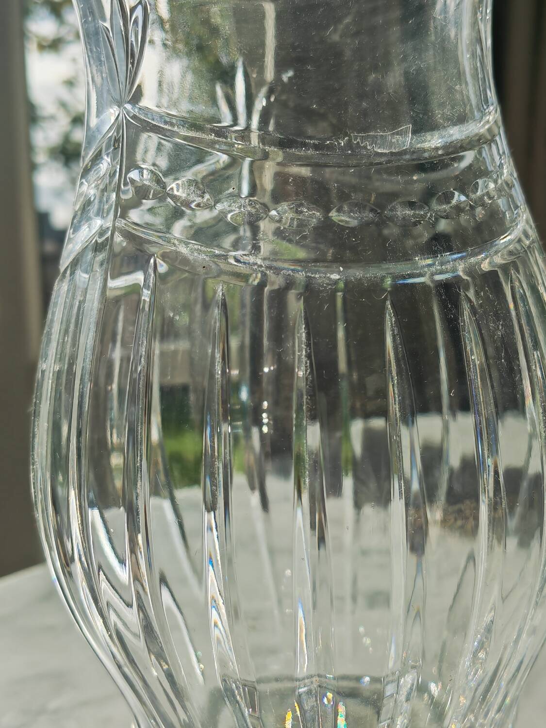 Cut crystal tealight holder