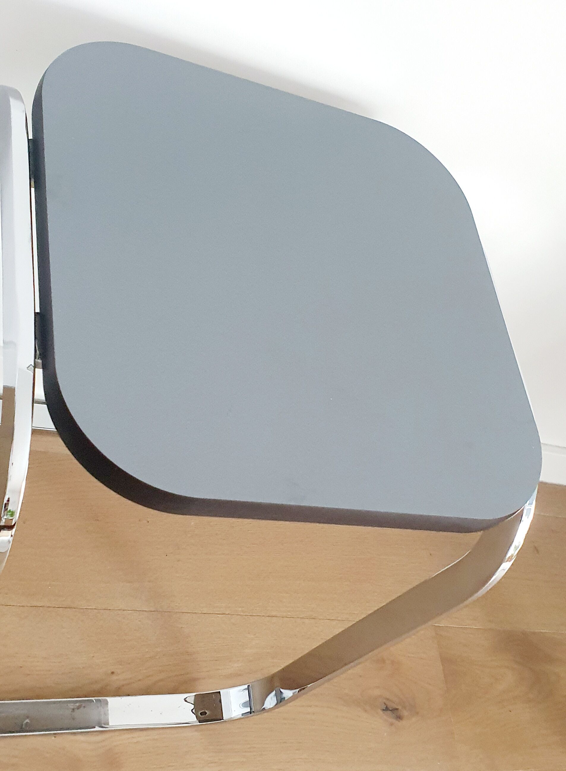 Bauhaus style chrome side table