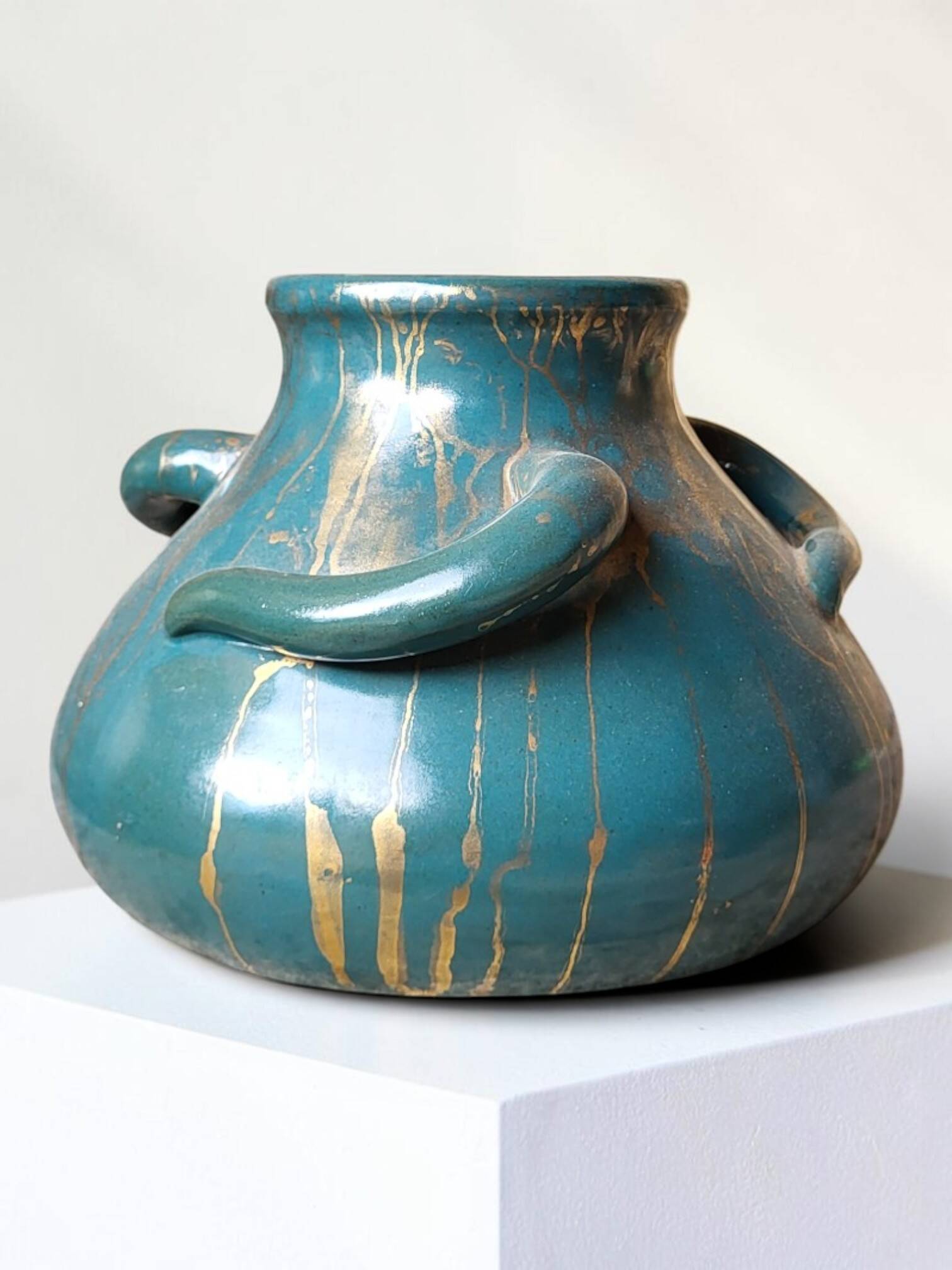 Vase Art déco en Grès par Léon Pointu, 1920s