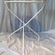 White round metal garden table