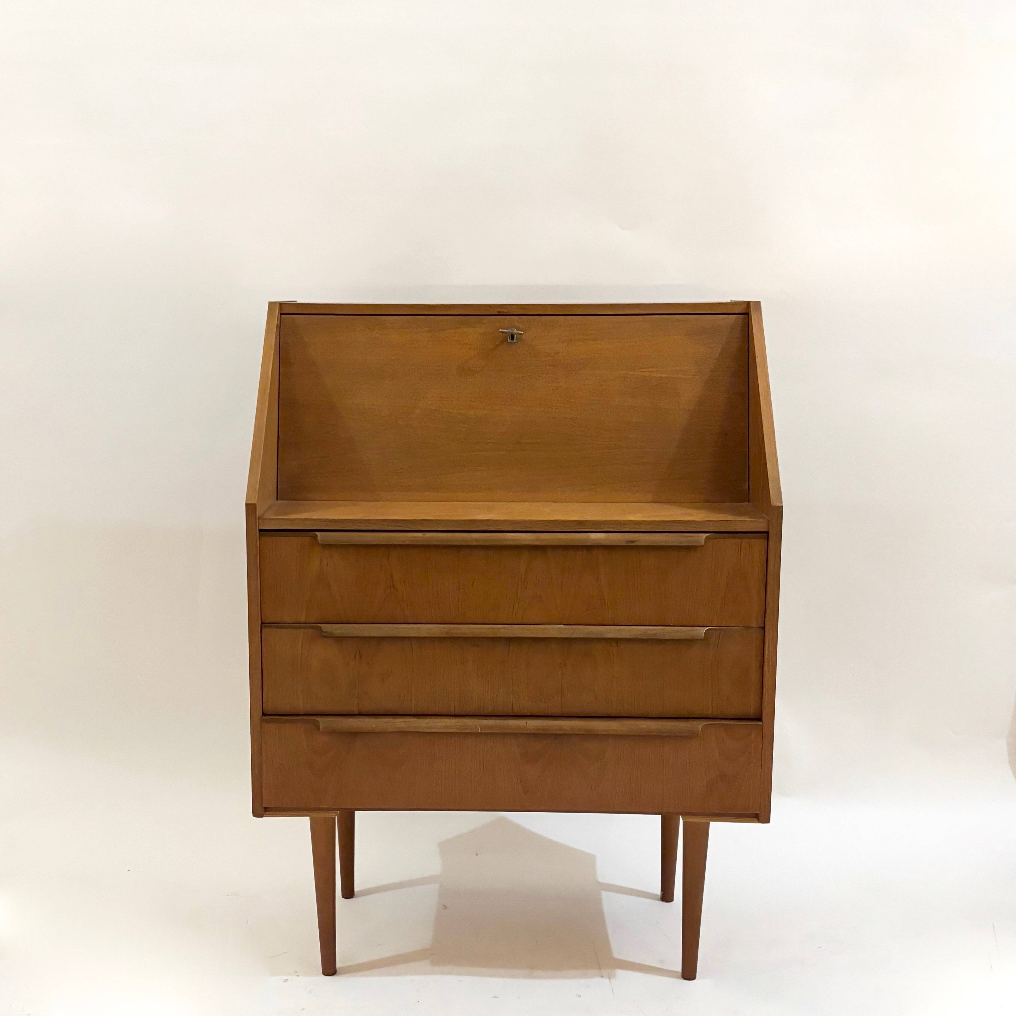 Scandinavian teak secretary