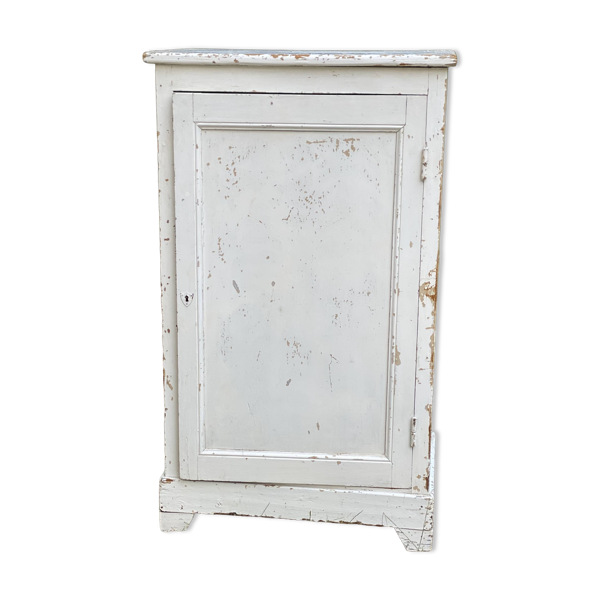 Petite armoire parisienne à 1 porte, confiturier vintage 1930-40