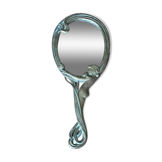 Miroir à main art nouveau