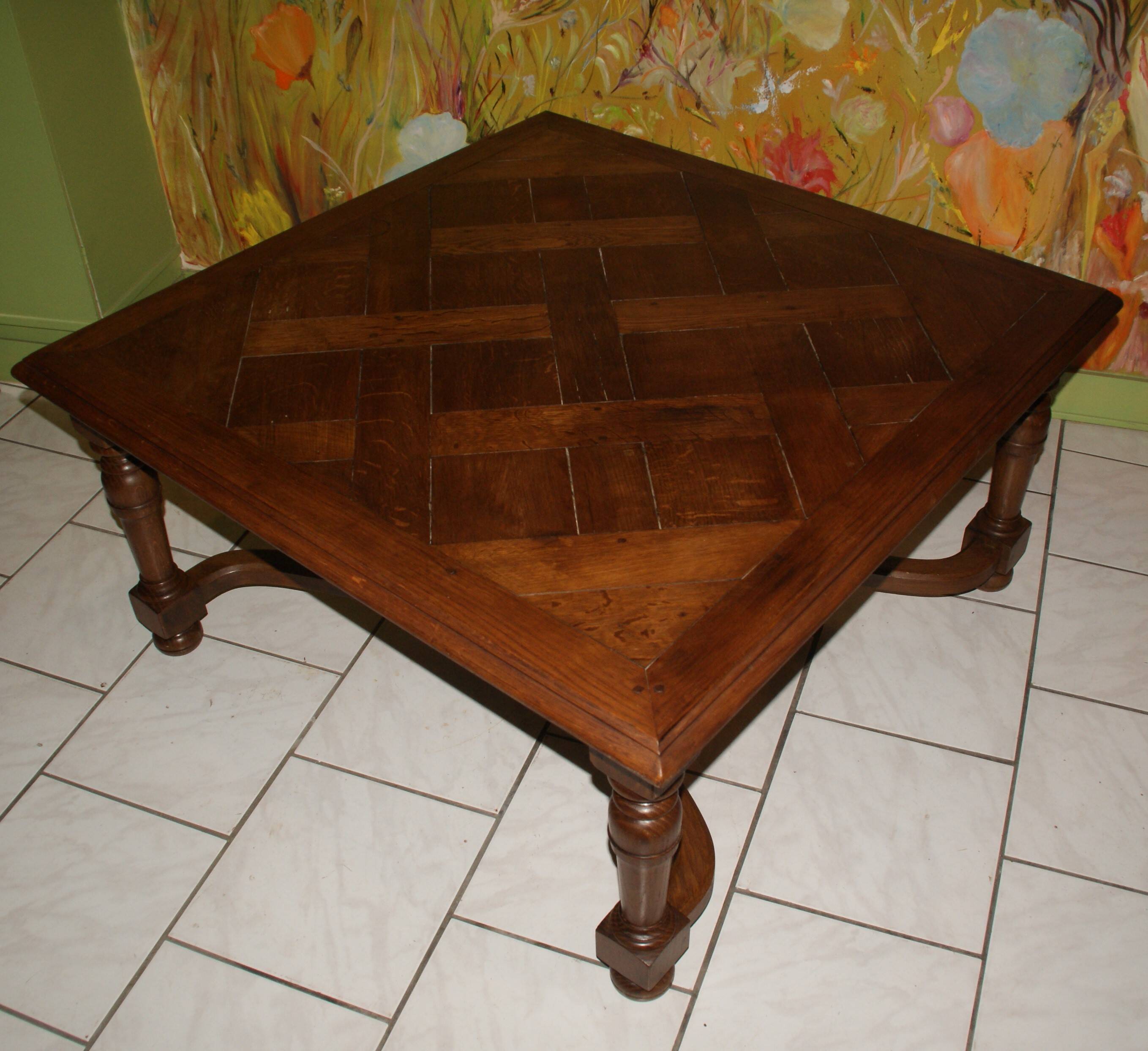 18th Century Versailles Parquet Coffee Table