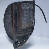 metal and leather fencing mask, early 20th century