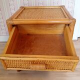 Rattan nightstand