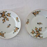 2 dinner plates, soup plates, dessert plates and Legrand Limoges 1920 relish dish