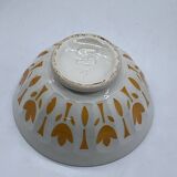 Trio of old Sarreguemines vintage ceramic bowls