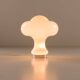 White opaline glass mushroom lamp from Peill & Putzler, Germany 1960s