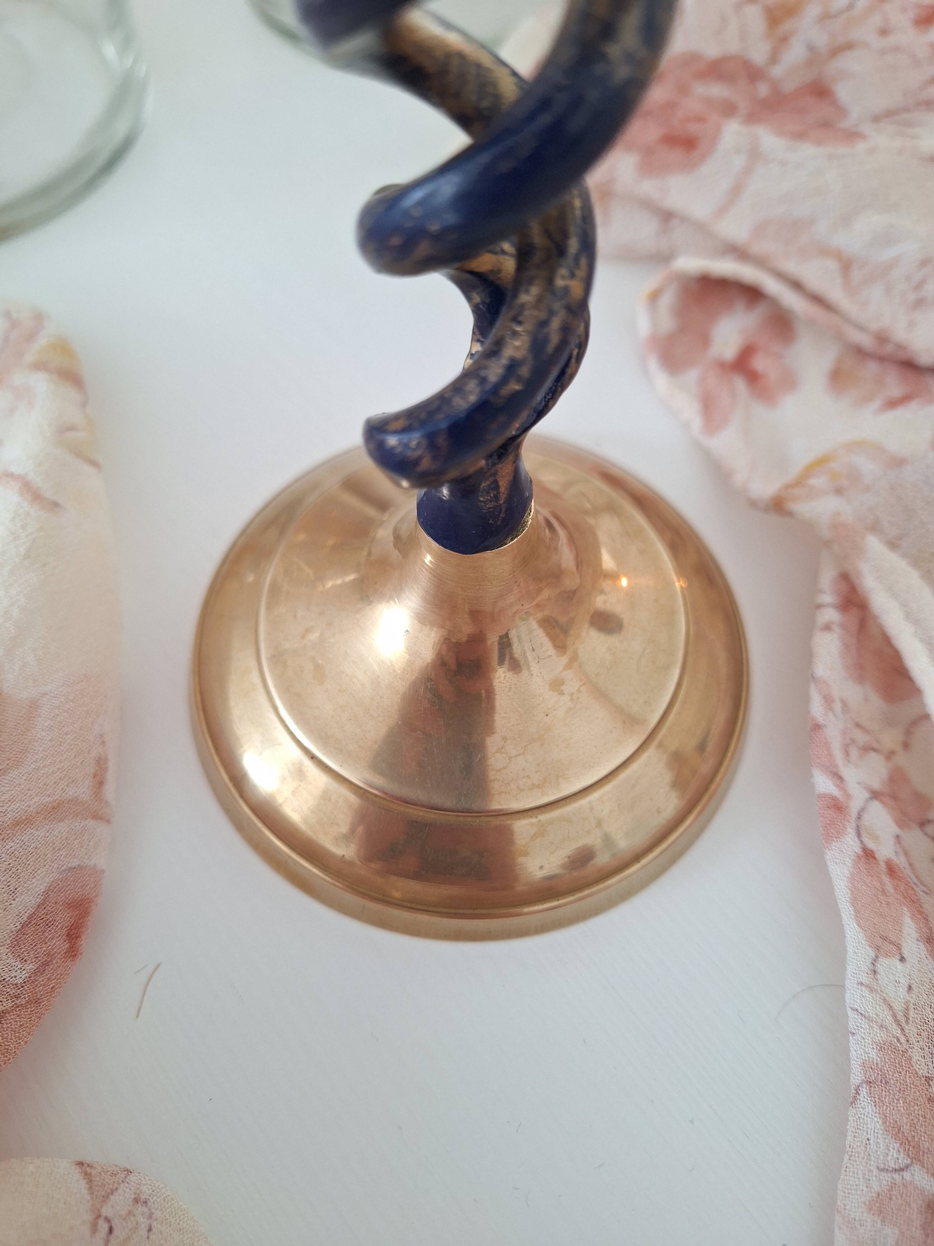Bougeoir vintage en laiton
