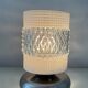 Vintage tactile lamp chrome and molded glass 80s