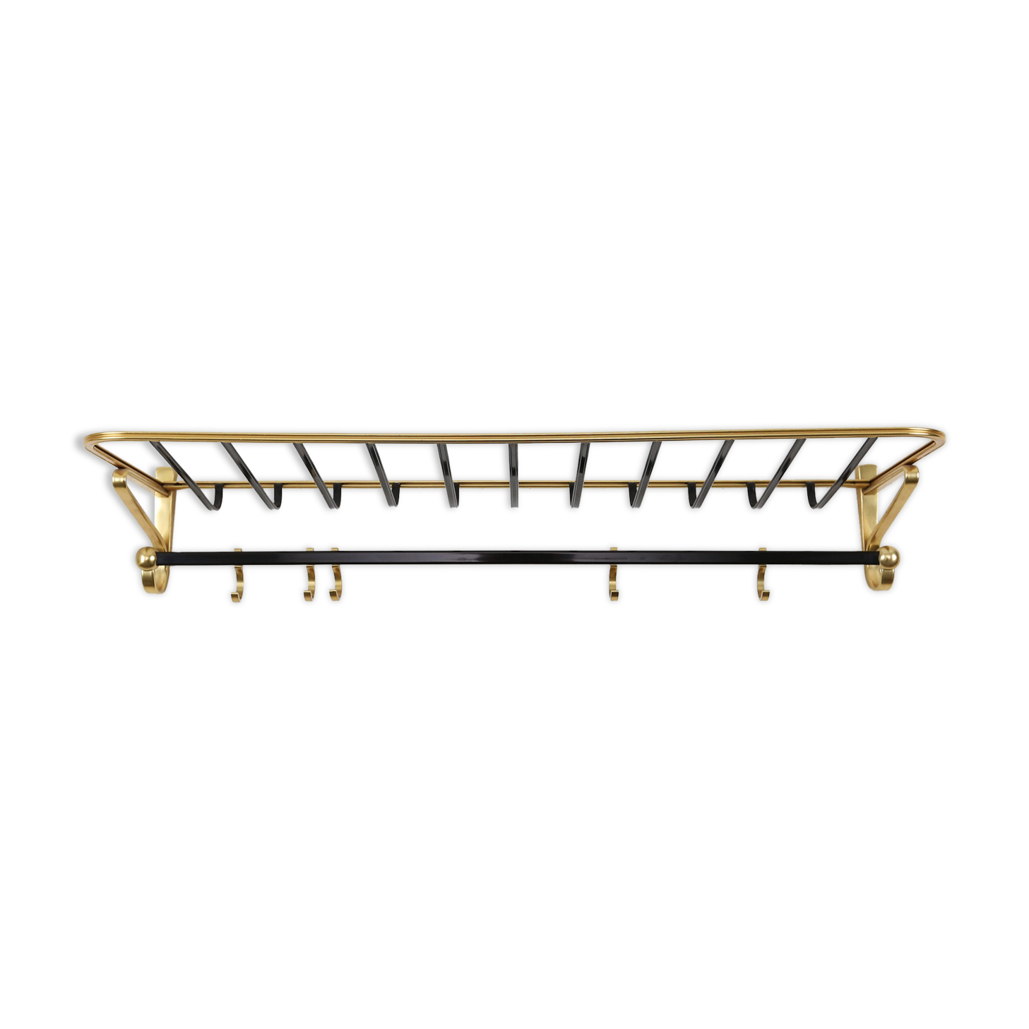 Gold color coat rack, 1960's