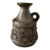 Vintage stoneware vase by VBE Strehla, Germany