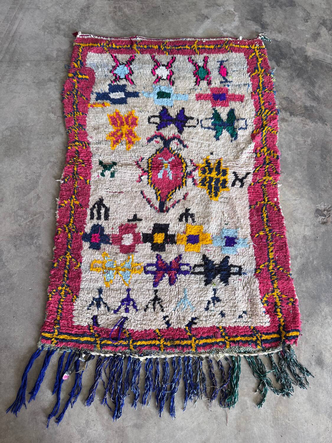 Antique Berber carpet